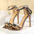 Clearly A Stud Rainbow Heeled Sandal