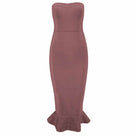 Elegant  Strapless Slashneck Sleeveless Mermaid Women Long Dress