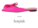 Pointed Butterfly Flat Mules Shoes