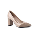 Moving Forward Suede Square Heels