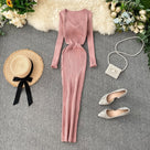 Vestido a media pierna con diseño de obra de arte