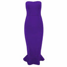 Elegant  Strapless Slashneck Sleeveless Mermaid Women Long Dress