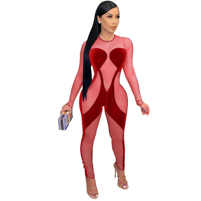 Bad Blood Mesh Jumpsuit