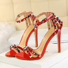 Clearly A Stud Rainbow Heeled Sandal