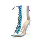 Clear Line Peep Toe Heel