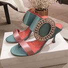 Sweet Escape Rhinestone Buckle Sandals