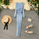 Vestido a media pierna con diseño de obra de arte