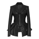 Summer's Time High Waist PU Leather Jacket