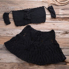 Sitting On The Dock Crochet Skirt Sets