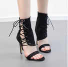 Python Beauty Ankle Heeled Sandal