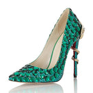 Glittering Jade Stiletto