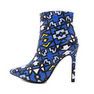 Dancing Printed Ankle Boots